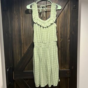 Plaid green Maurices Dress with pockets